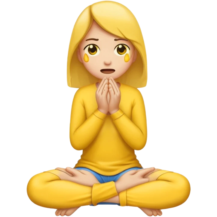 Emoji on knees pleading emoji