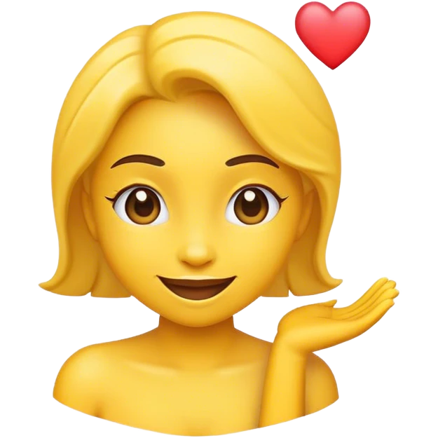 Yellow emoji that has I love Ayanna on it emoji
