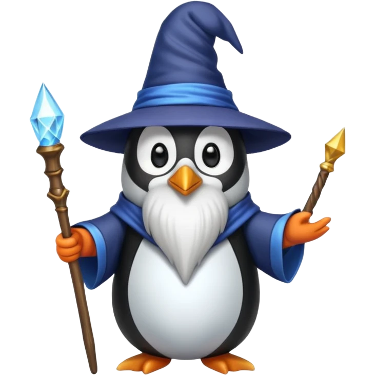 Penguin Wizard emoji