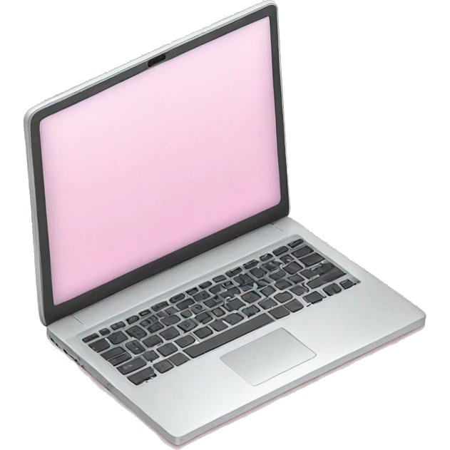 Light pink laptop emoji