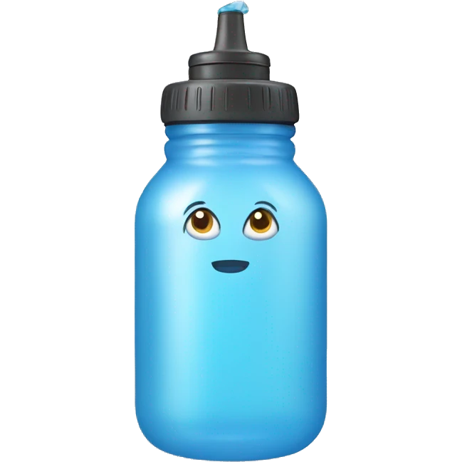 Water bottle with horns emoji