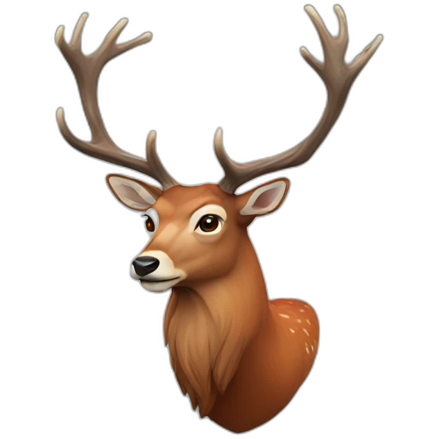 Red deer emoji