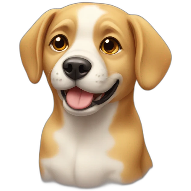 Dog with bee emoji