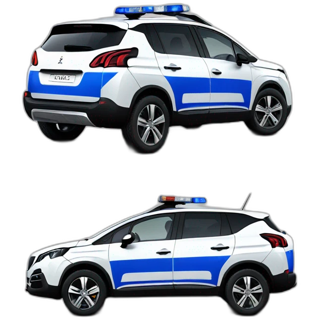 Peugeot 3008 police nationale  emoji