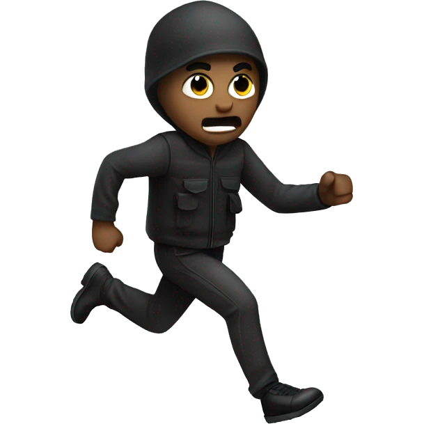 Robber running emoji