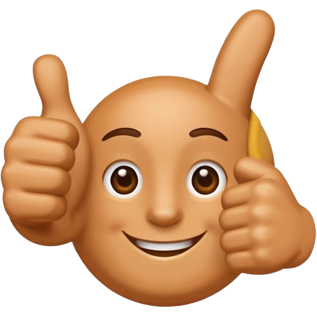 Hand with congratulations emoji