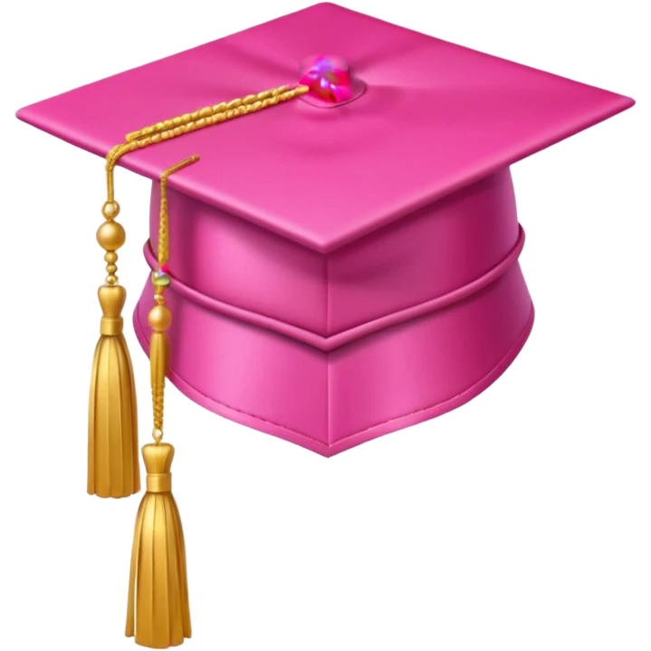 pink graduation hat emoji