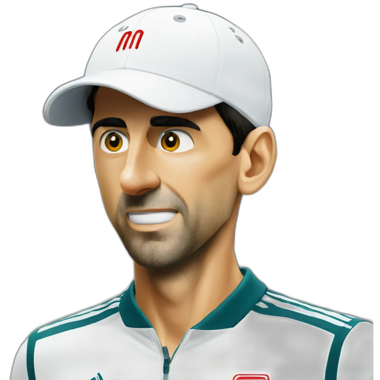 Novak Djokovic face emoji