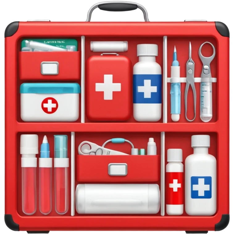 First Aid toolbox for hiking emoji