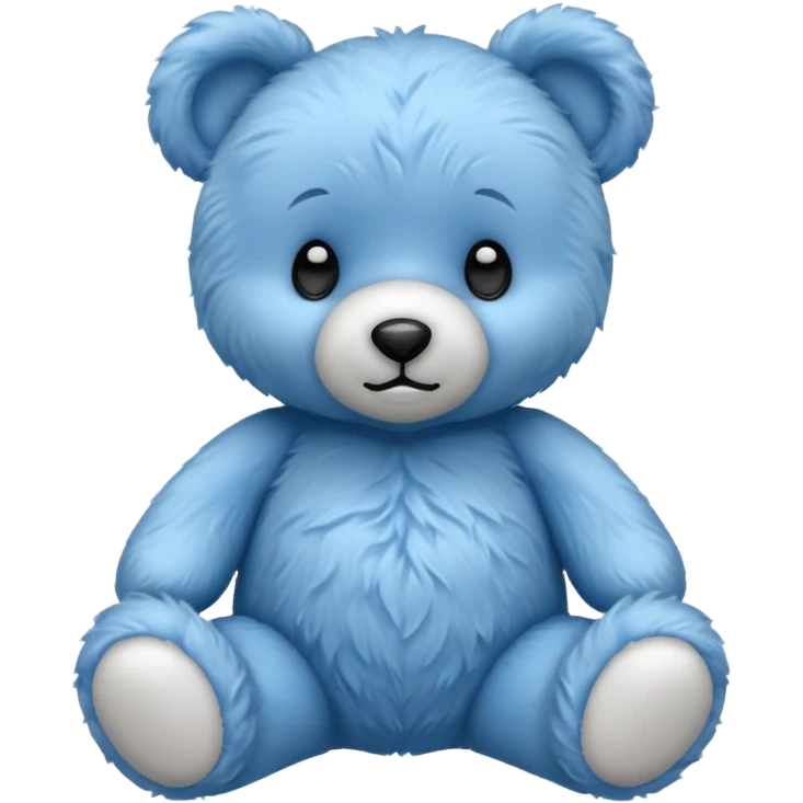 blue teddy bear  emoji