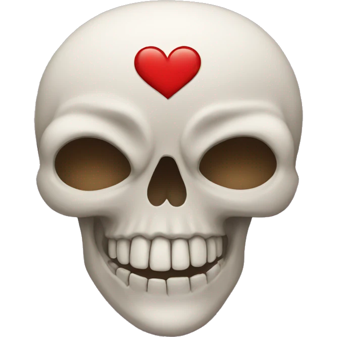 Heart and skull emoji