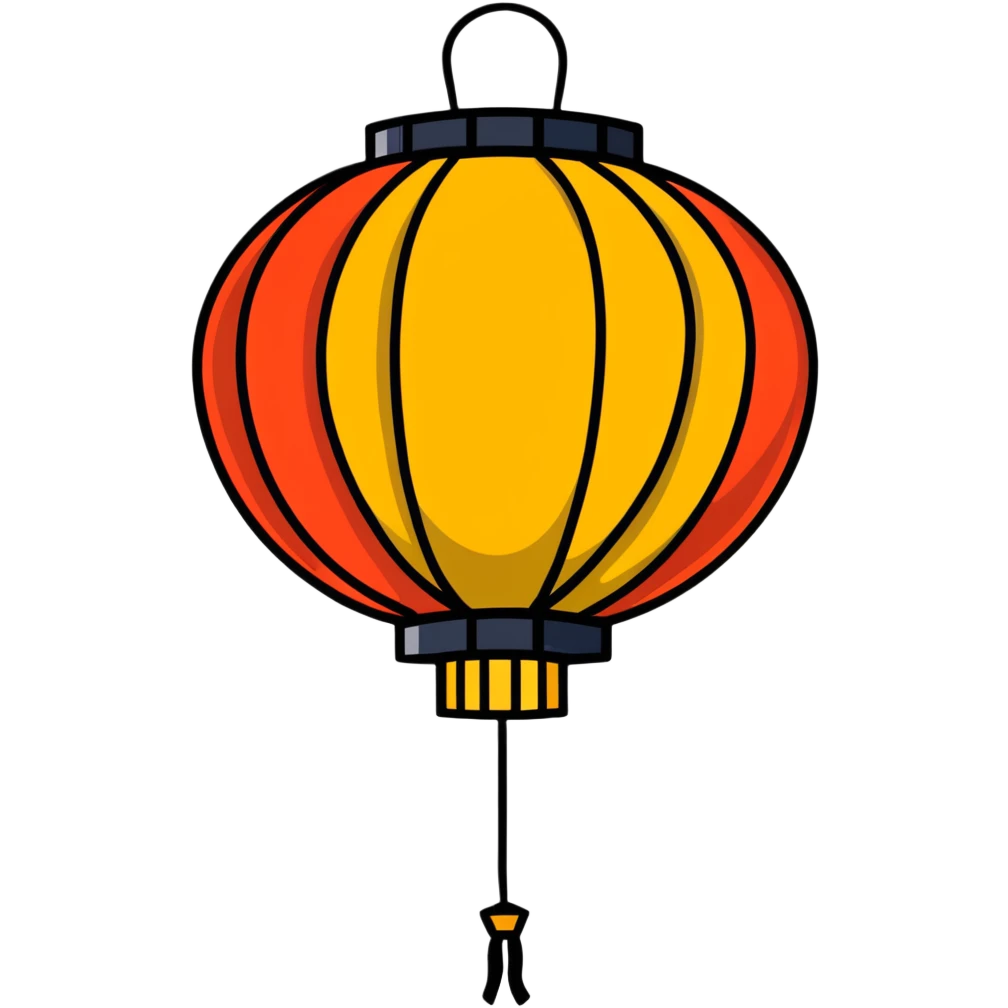 Chinese lantern emoji