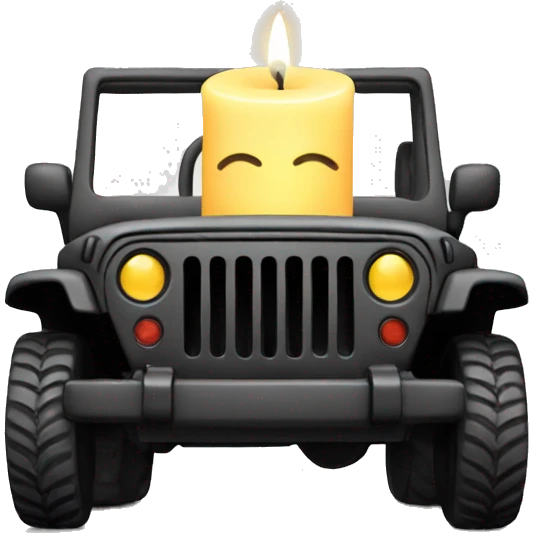 Jeep candle emoji