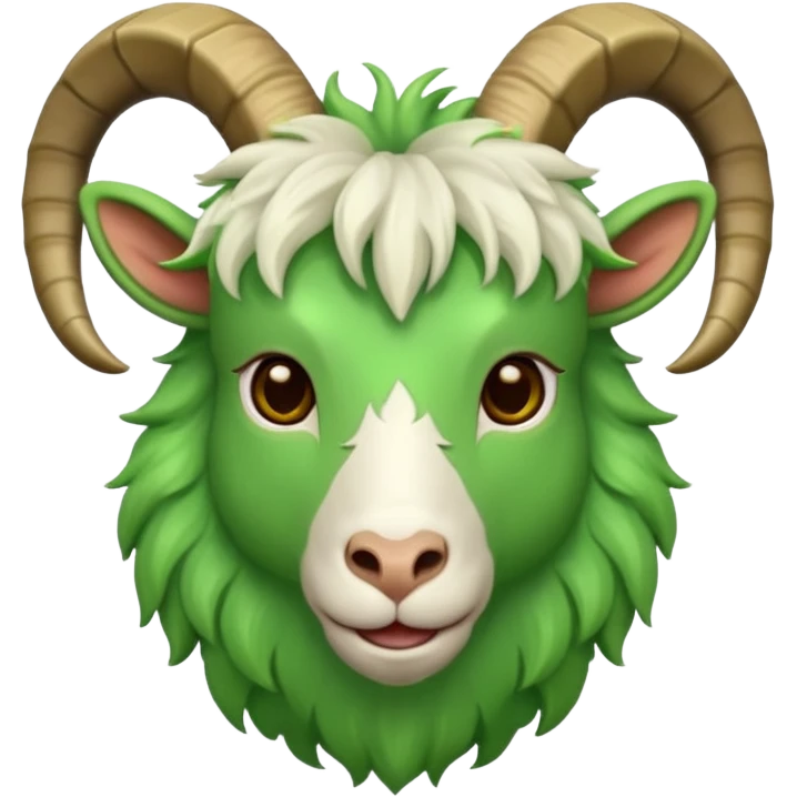 Green goat emoji