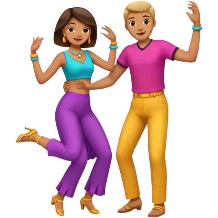 Couple dance in emoji emoji