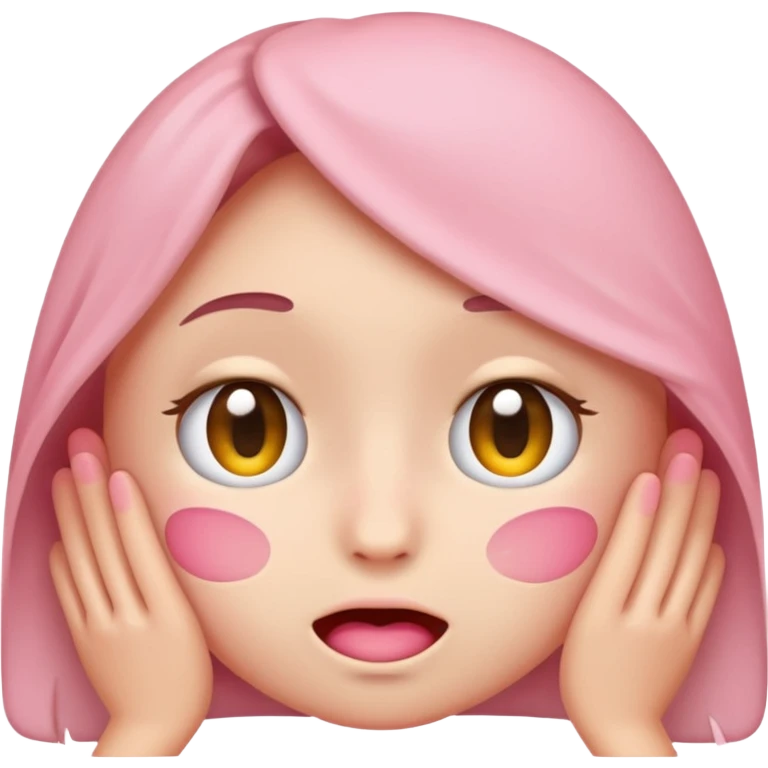 Shy emoji that just said smth risky emoji