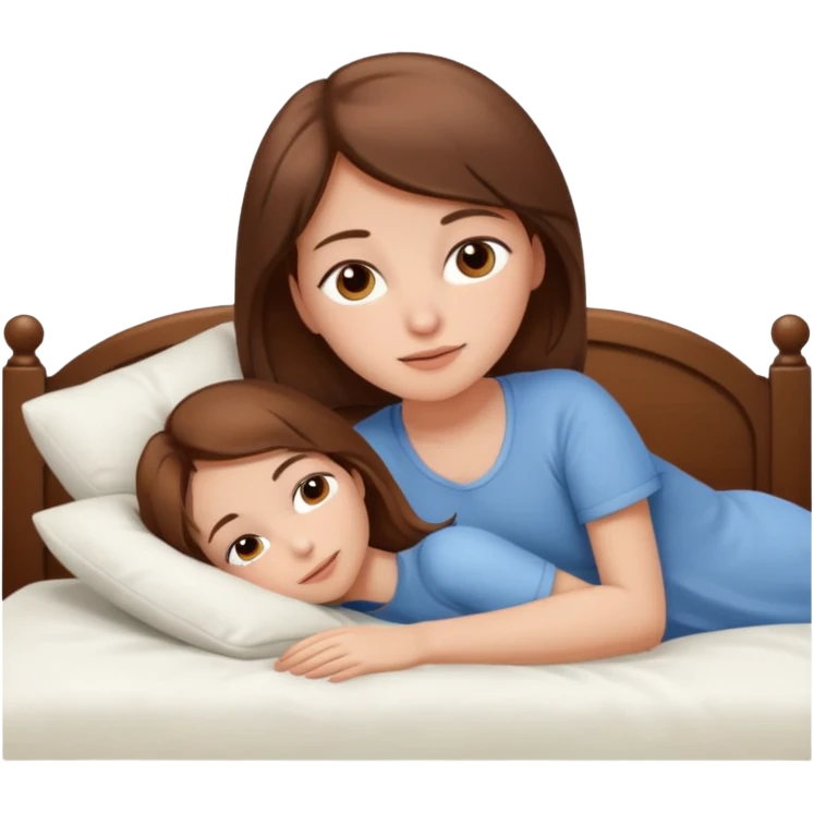 lying on bed brown hair girl just chill emoji