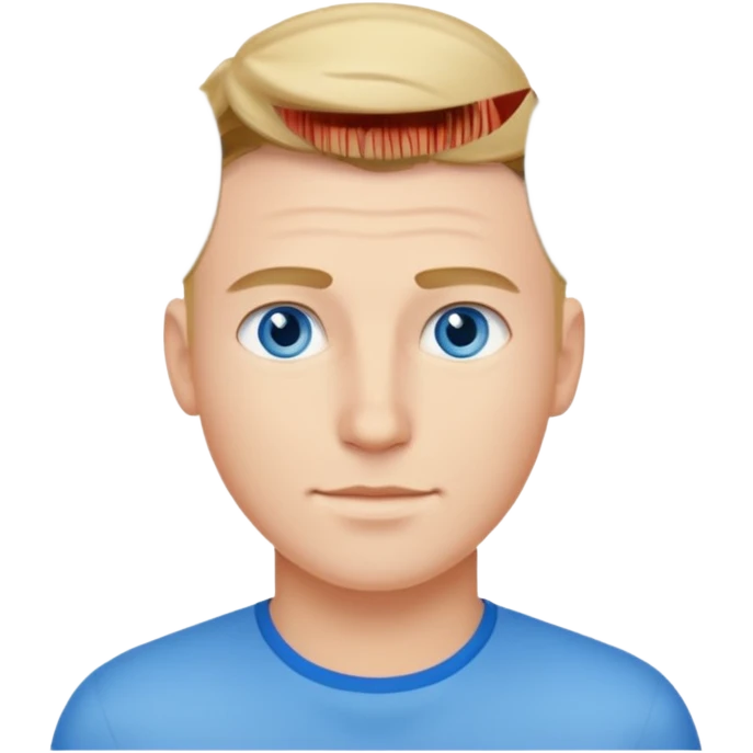 Joven blanco de buena parecencia emoji