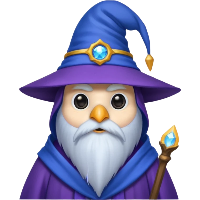 Penguin Wizard emoji
