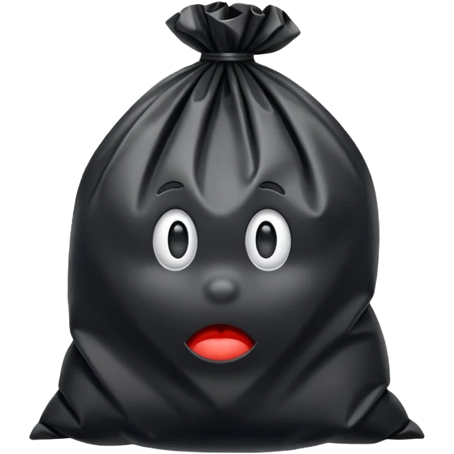 rubbish bag emoji