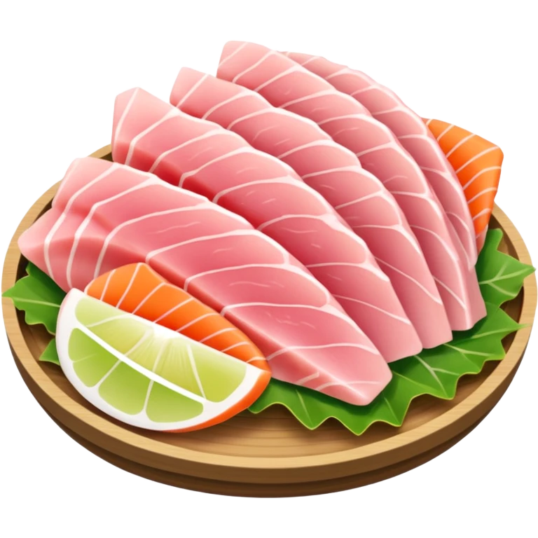 light pink sashimi 1 bite   emoji