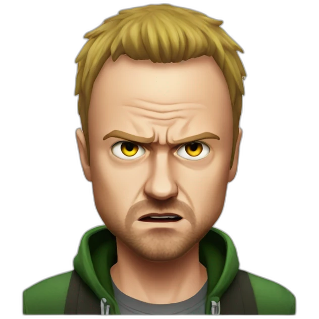 jesse pinkman angry realistic emoji