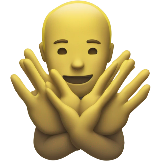 Yellow circle begging with hands together emoji