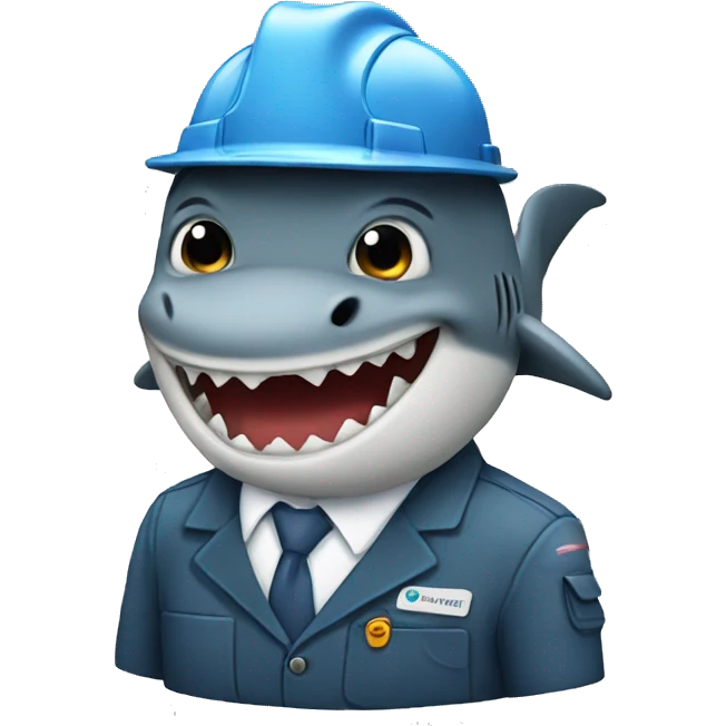 engineer shark emoji