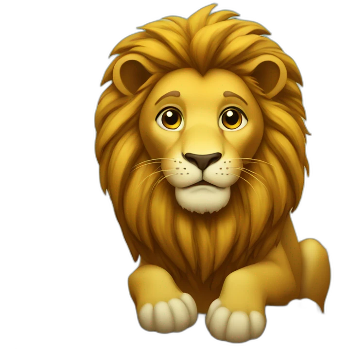 Lion sur un arbre emoji