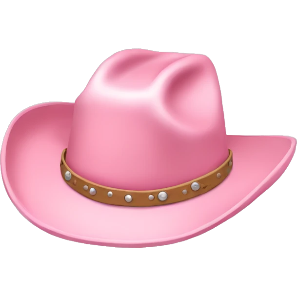 Light pink cowgirl hat emoji