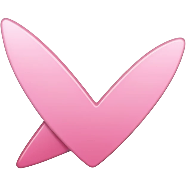 Thin Pink Checkmark emoji