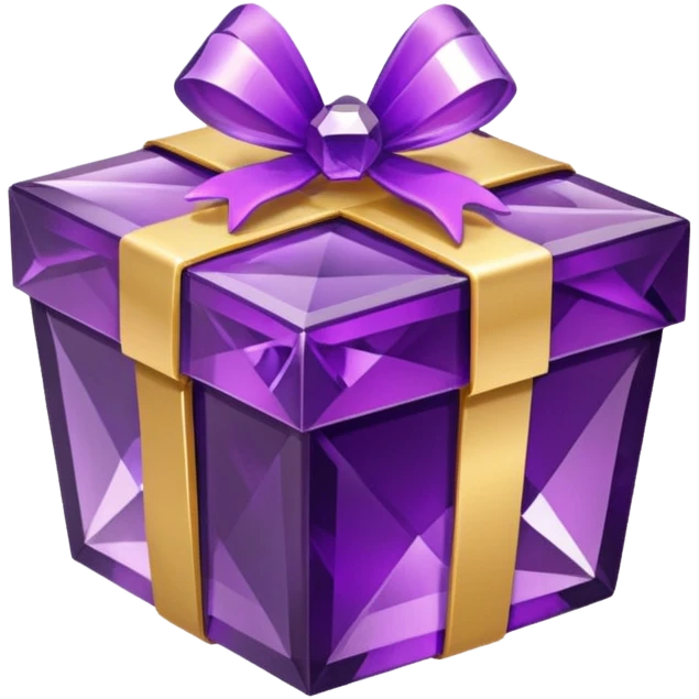  Gift box made of Amethyst emoji