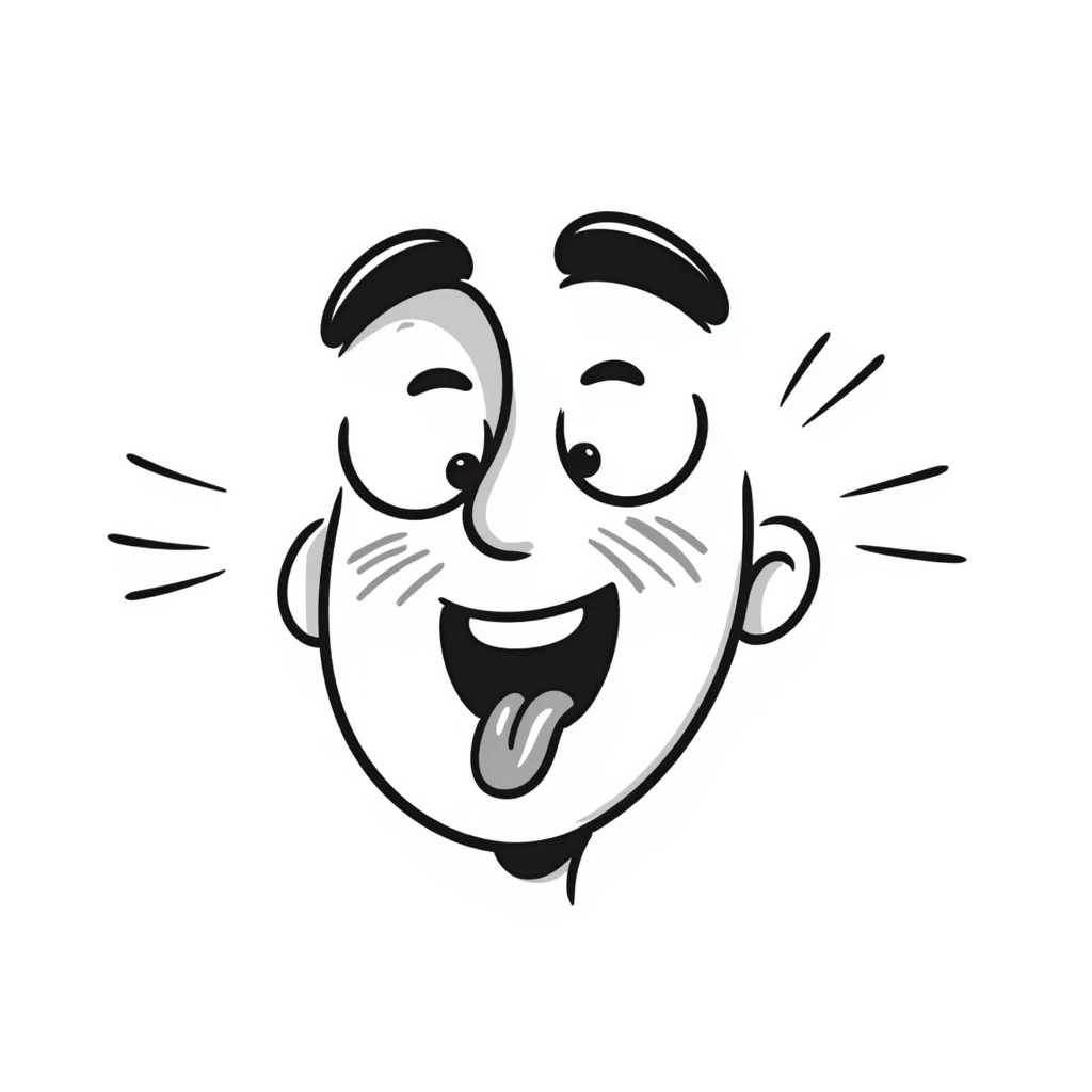 face with an exaggerated, over-the-top orgasmic expression, tongue out, eyes rolled back, flushed cheeks emoji