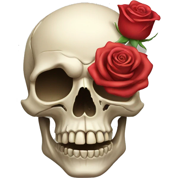 skull with a rose emoji