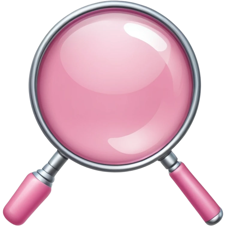 mix light pink dark pink and white girly internet with a magnifying glass emoji