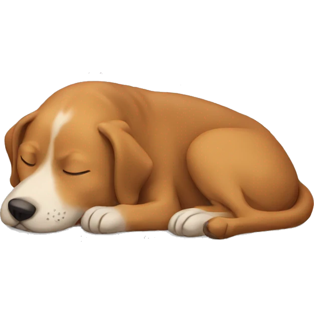 Dog sleeping emoji