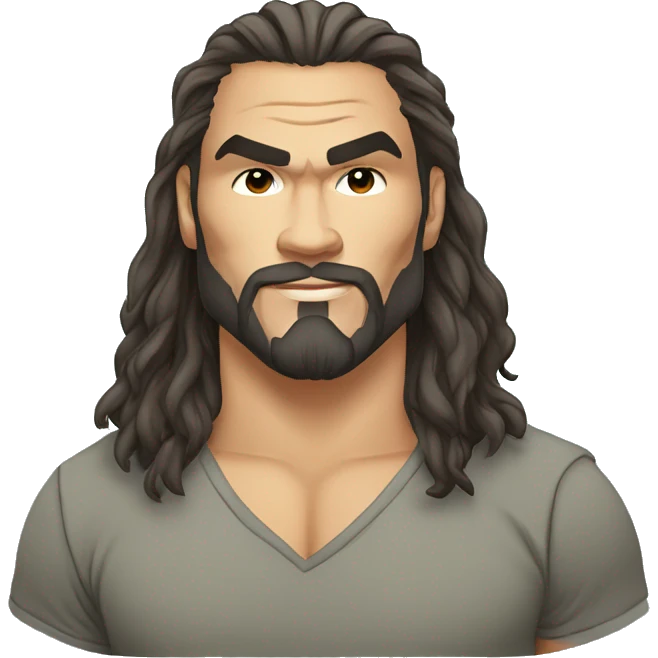 jason momoa cartoon wearing tee emoji