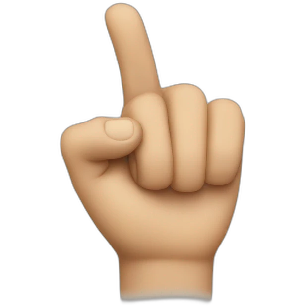 hand pointing emoji