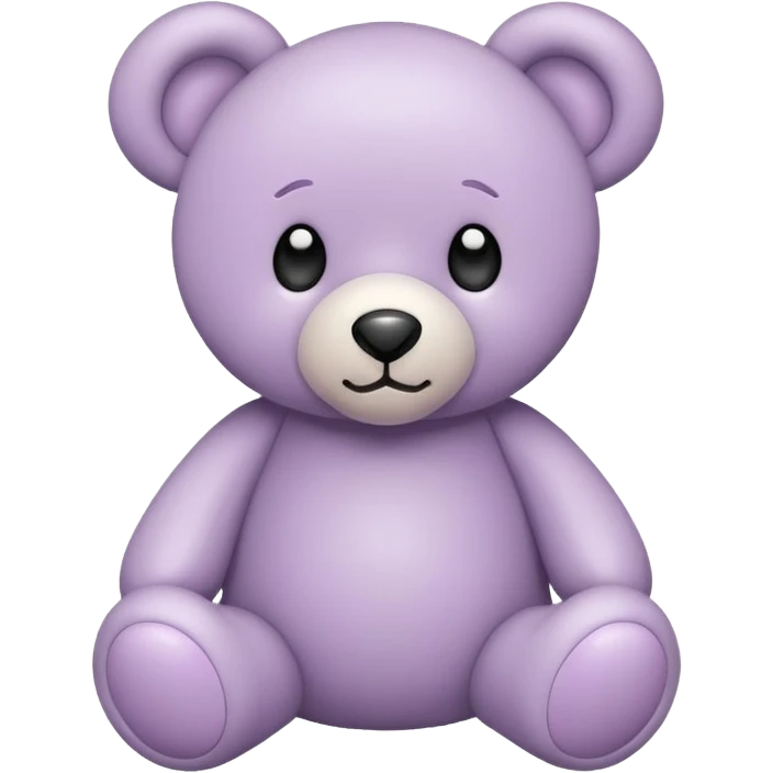 Pale Purple toys bear emoji