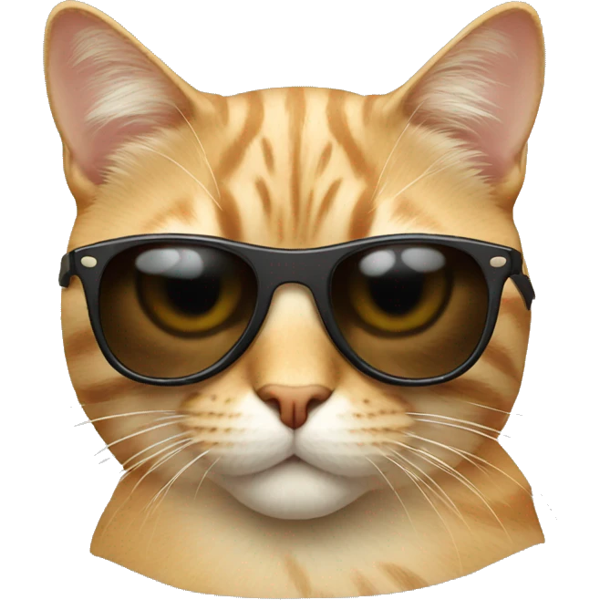 Cat with sunglasses  emoji