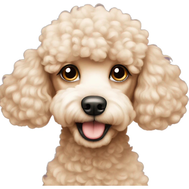 Poodle apricot emoji