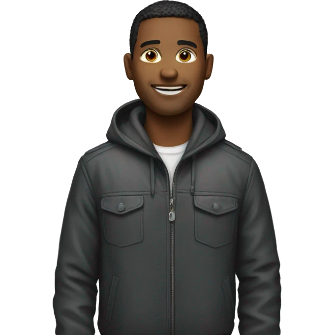 male in jacket portrait emoji