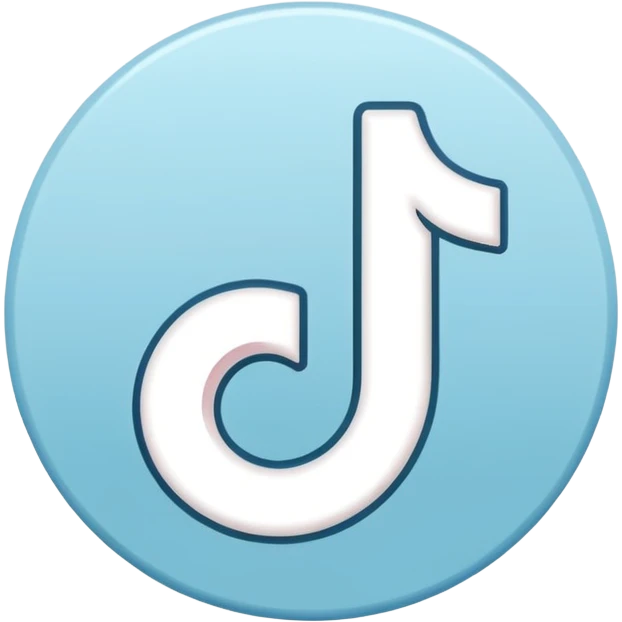 Logo tiktok comme sur app store emoji