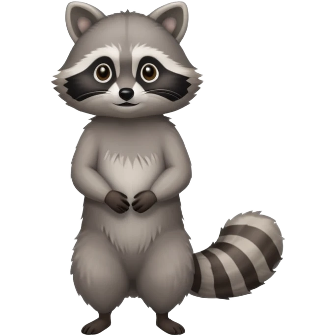 A full body racoon 🦝 emoji emoji