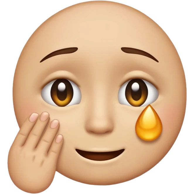 sad emoji with bruise under eye
no i would like skmilar to smiling face holding up tears emoji
