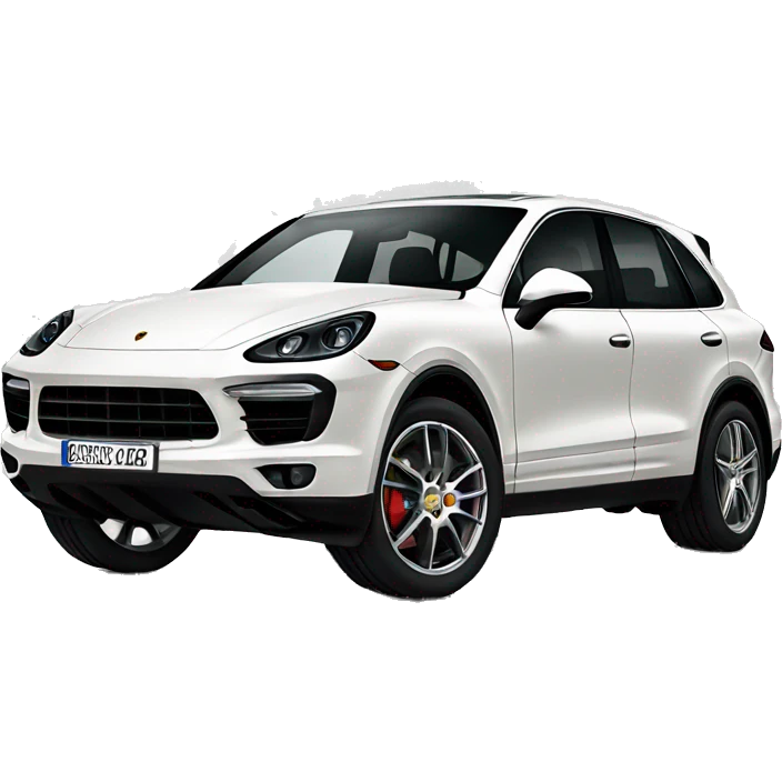Black Porsche cayenne  emoji