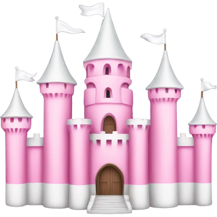 Castle disney pink and White emoji