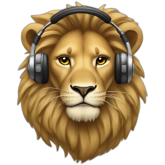 dj lion emoji