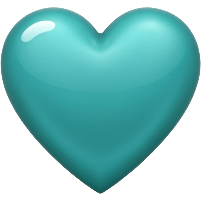 Teal heart da best  emoji