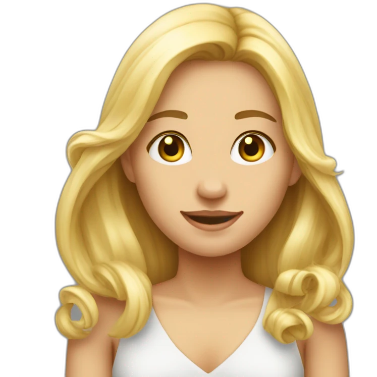My blond girlfriend getting her thesis published emoji